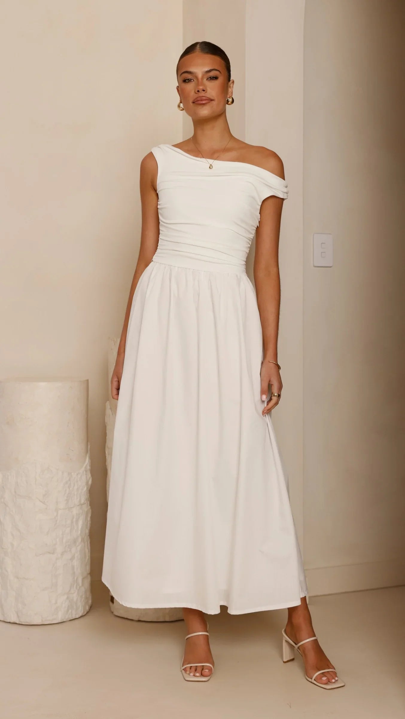 Immy Midi Dress White