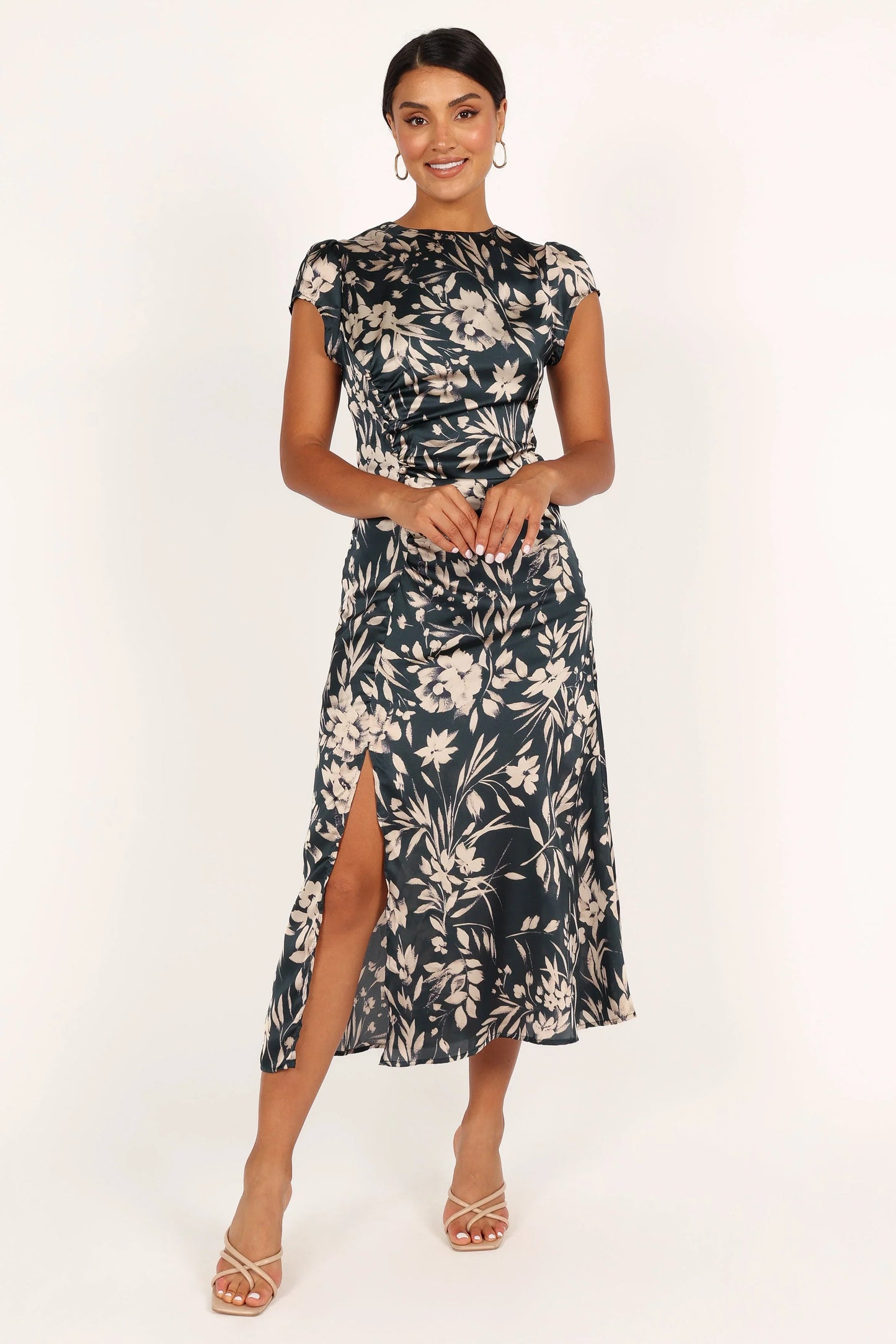 Lisbeth Midi Dress Green Floral