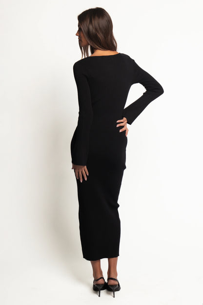Maxwell Knit Maxi Dress Black