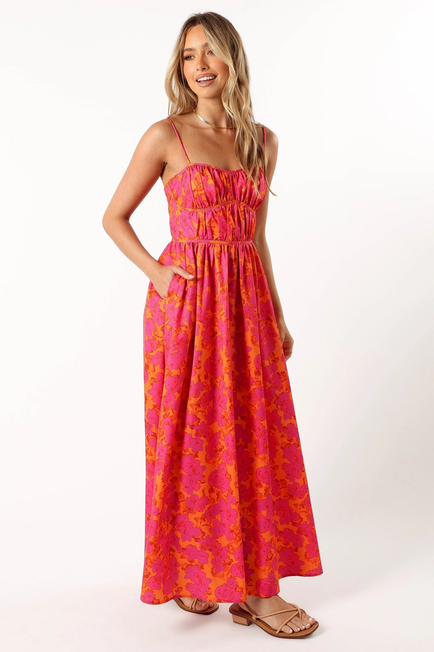 Kelani A Line Midi Dress Ambrosia