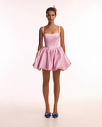 Adorable pink mini dress with puffy skirt Glow Up