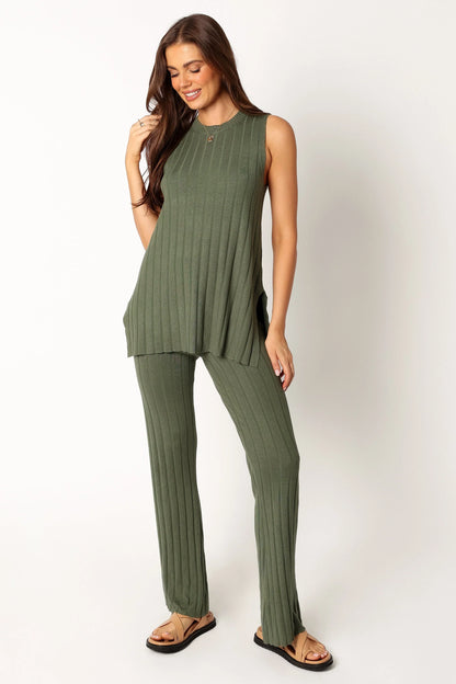 Silvie Knitted Set Olive