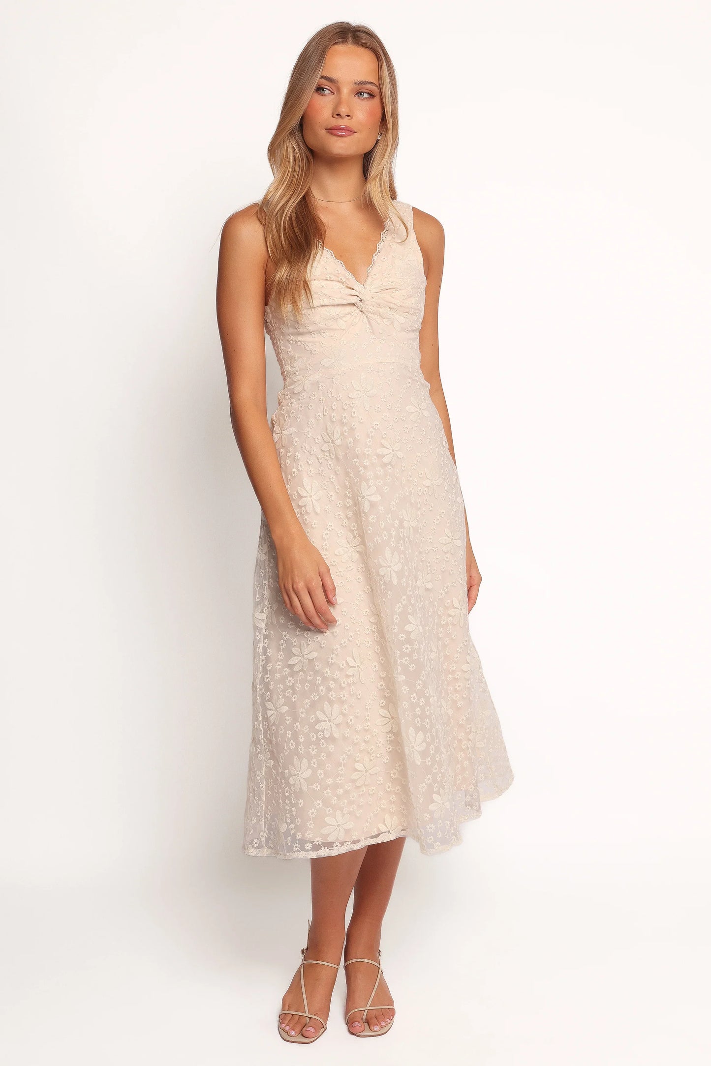 Louise Midi Dress Cream