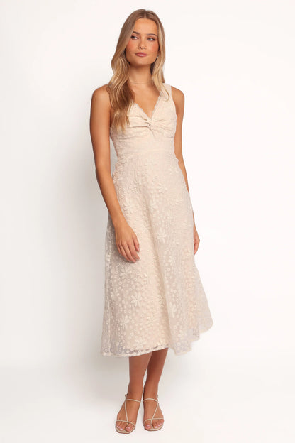 Louise Midi Dress Cream