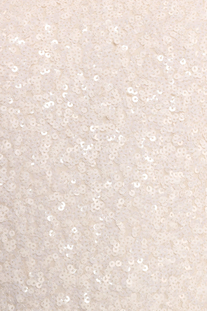 Kezie Sequin Mini Dress Cream