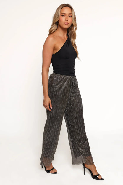 Nila Sheer Pant Black Gold