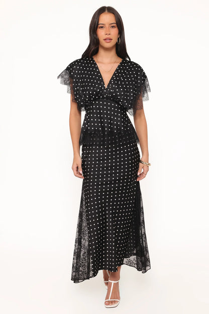 Ailbhe Top Black Polka Dot
