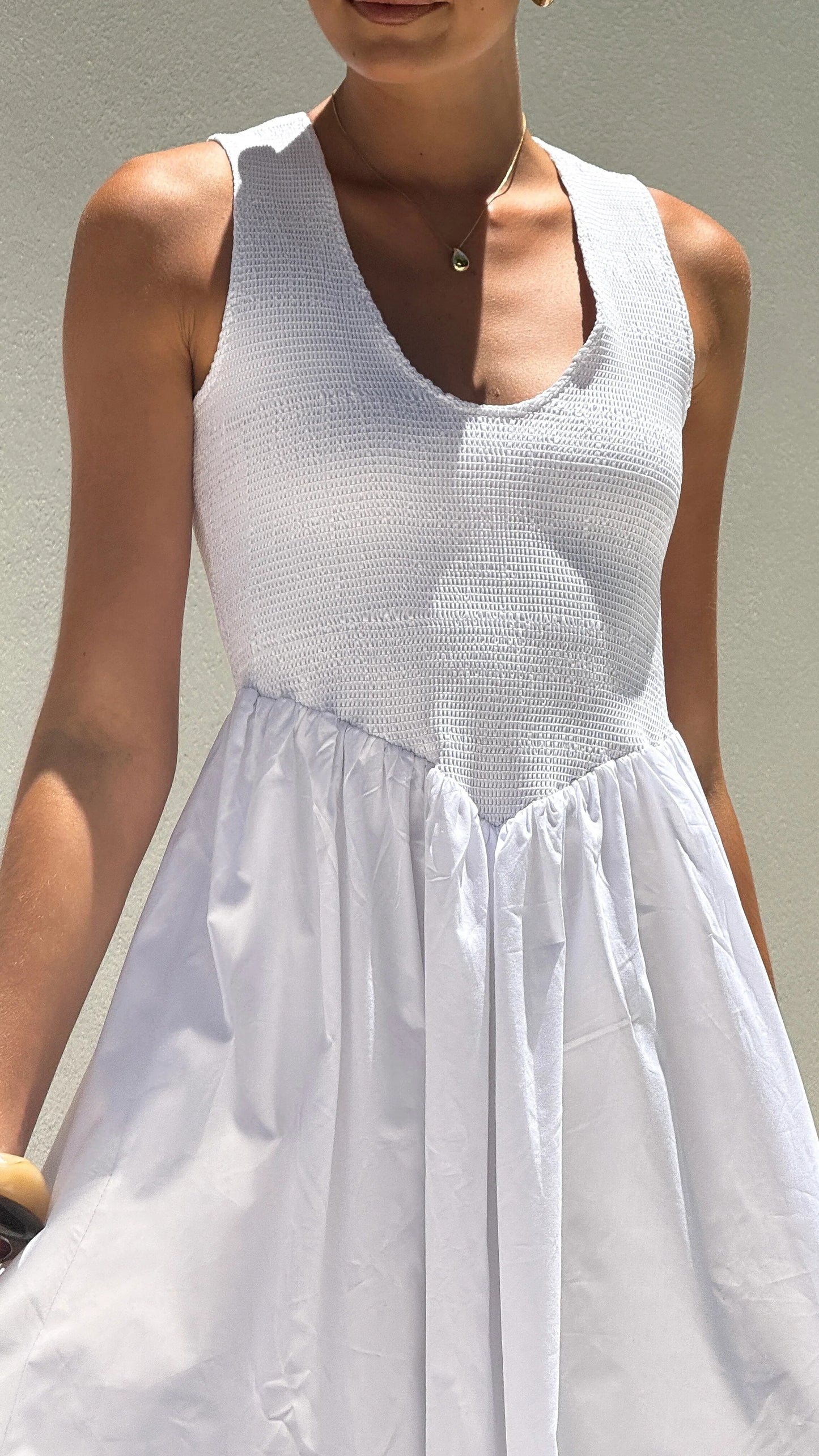 Amira Maxi Dress White