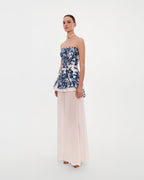 2 in 1 blue hydrangea mini with a detachable underskirt