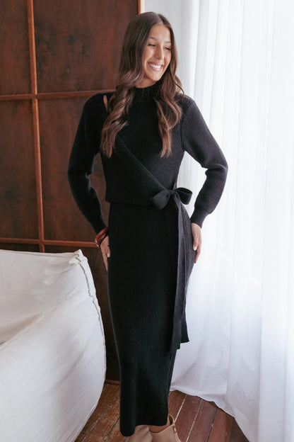 Aerin Knit Dress Black