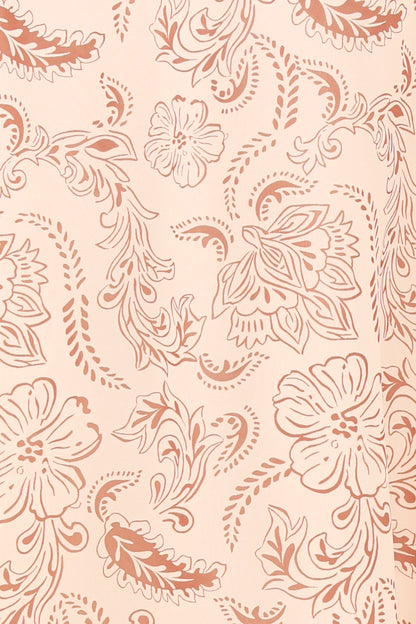 Riba Midi Dress Brown Paisley