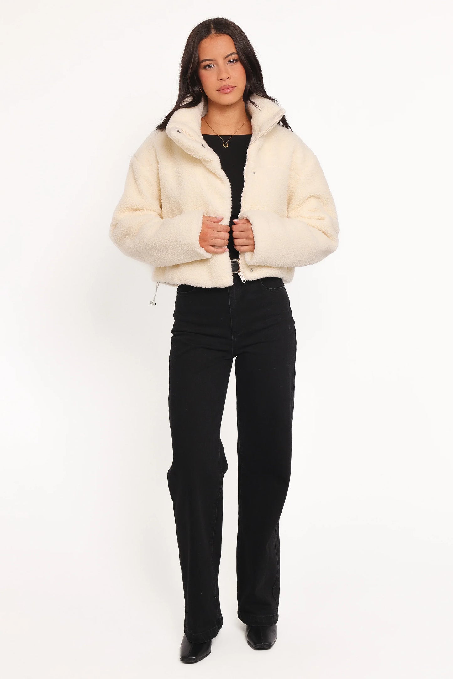 Katerina Fleece Puffer White