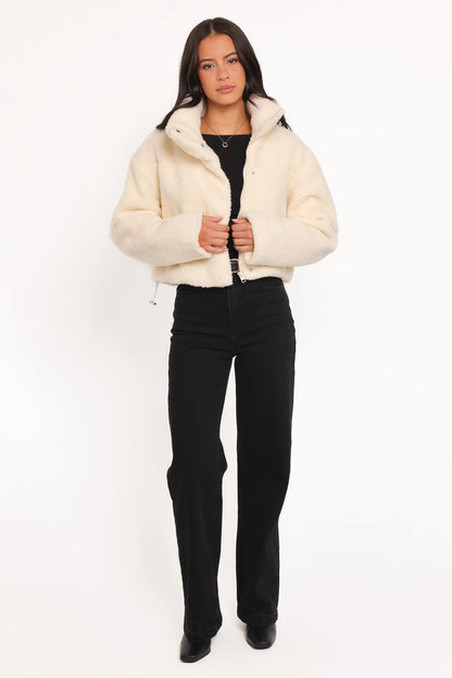 Katerina Fleece Puffer White