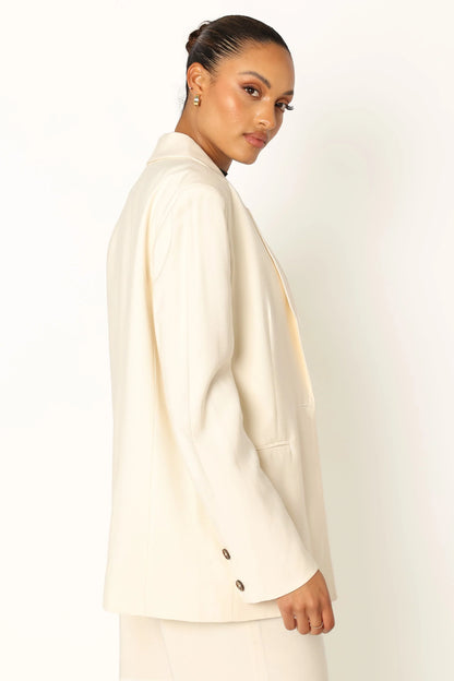 Noelle Oversized Blazer Cream