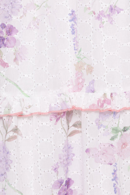 Aurelia Maxi Dress Purple Floral