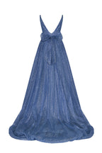 Blue Empire sparkling gown