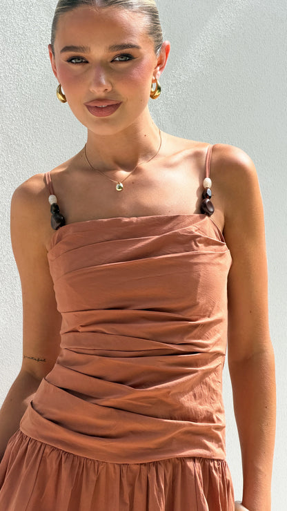 Raziela Maxi Dress Terracotta