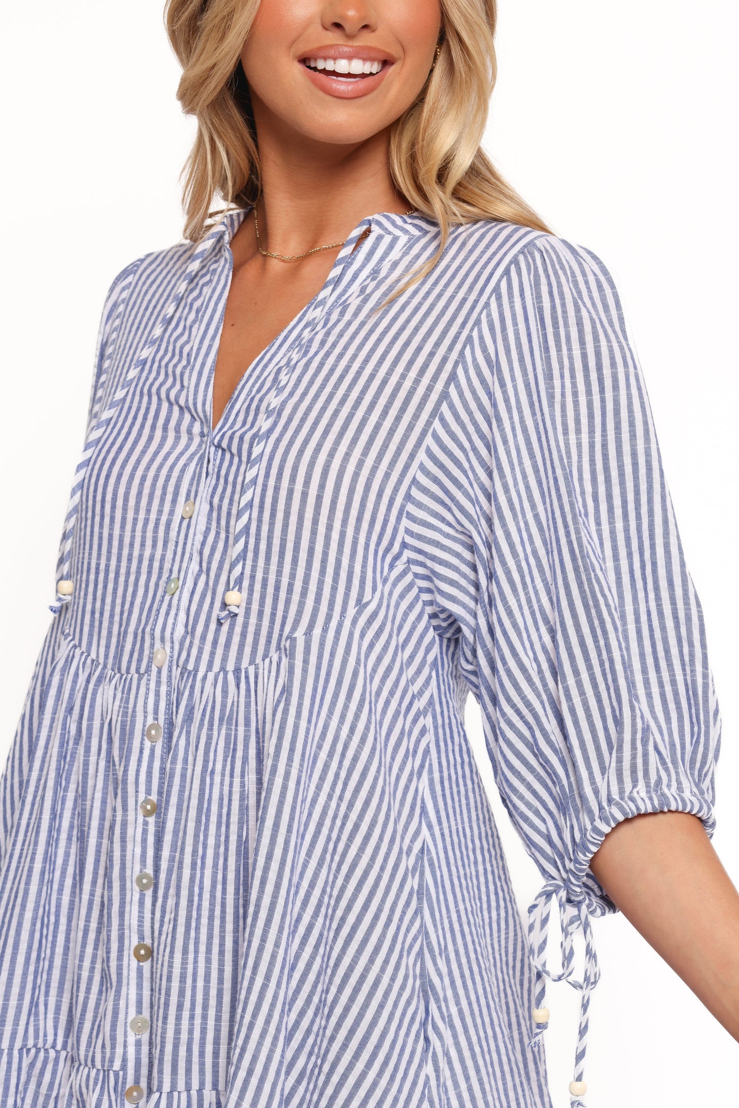 Arden Mini Dress Blue Stripe