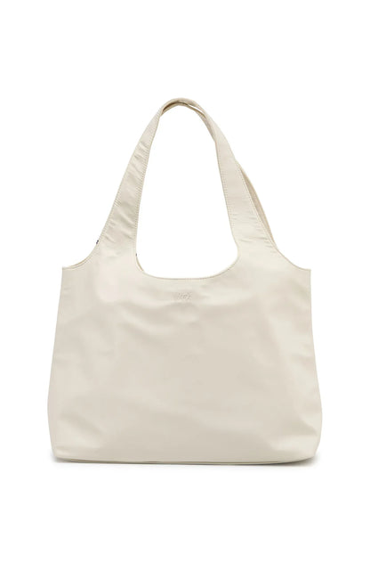 Maxton Nylon Shoulder Bag Cream