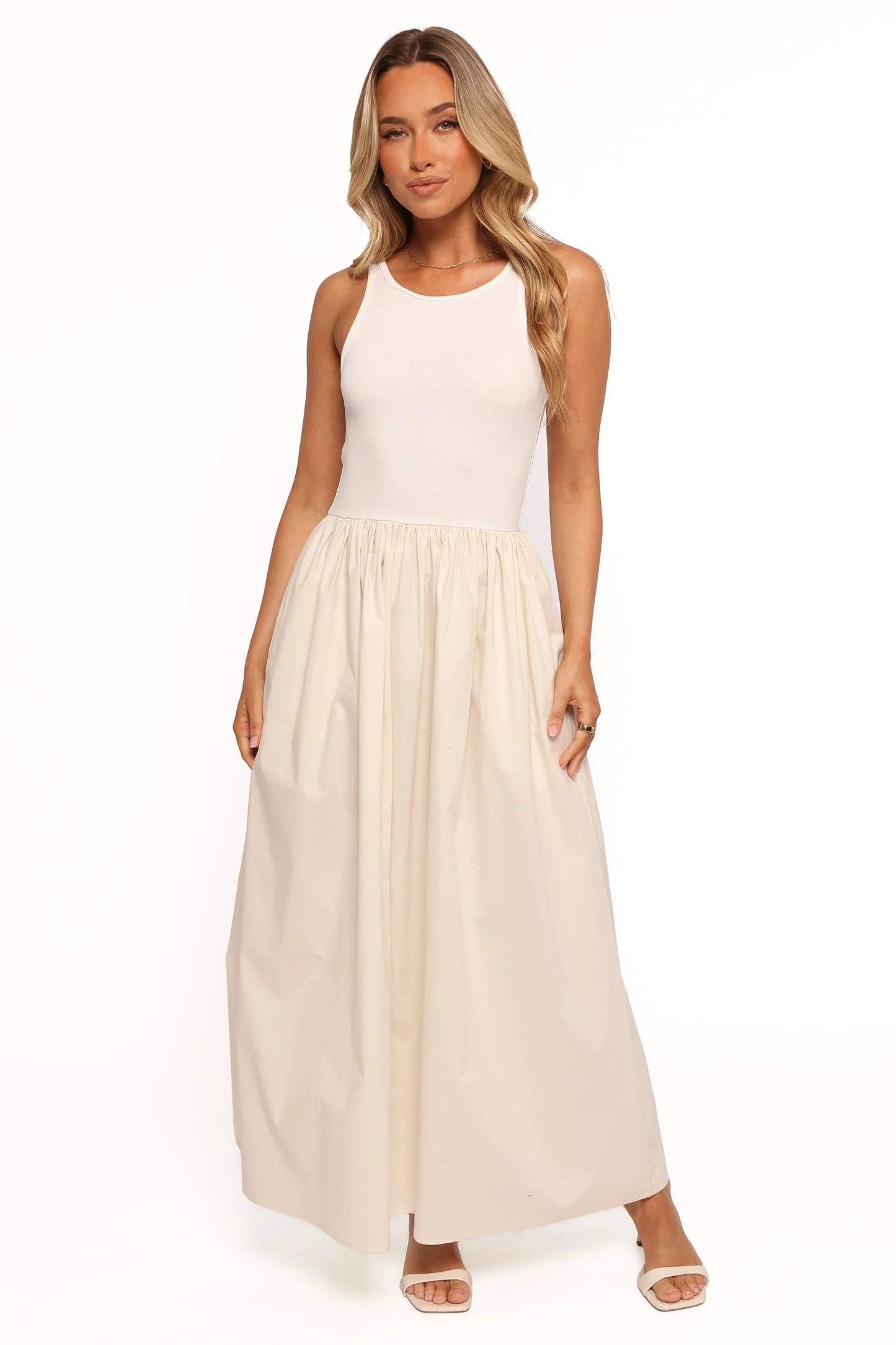 Franki Midi Dress White Cream