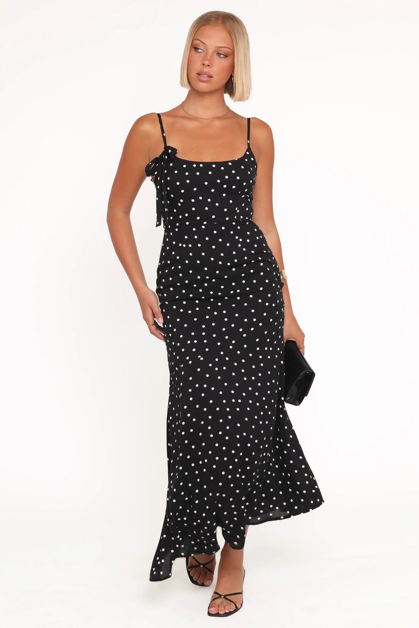 Lexia Midi Dress Black Polka Dot