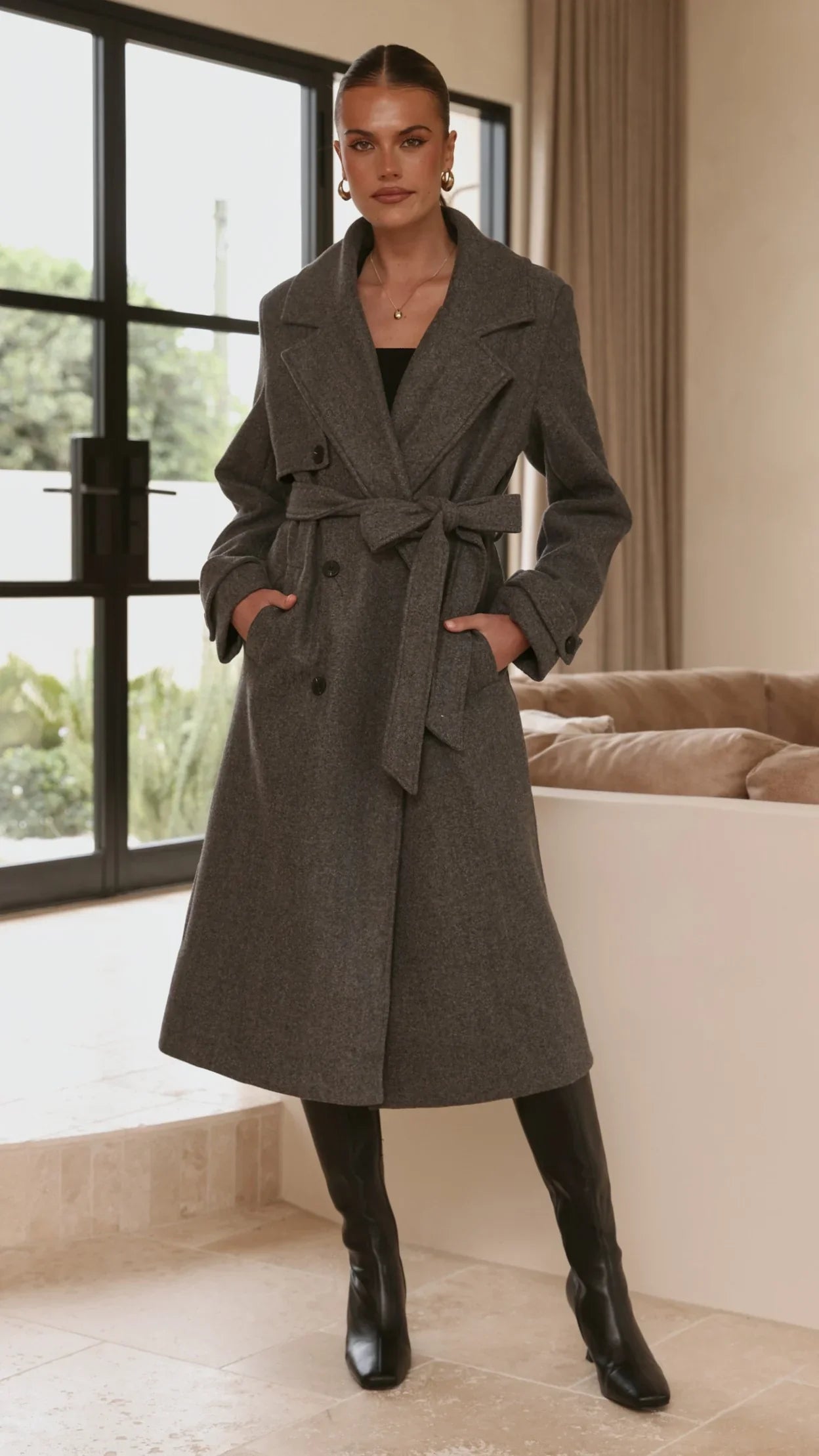Aspen Coat Charcoal