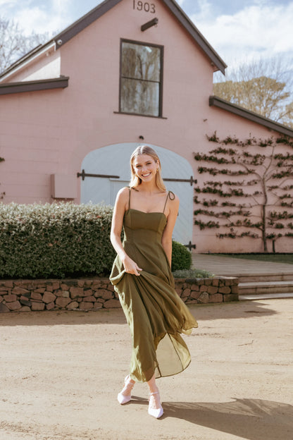 Rayna Maxi Dress Olive
