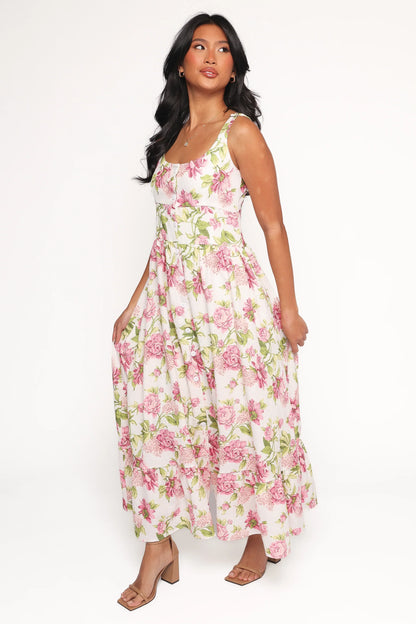 Tullia Maxi Dress Pink Floral