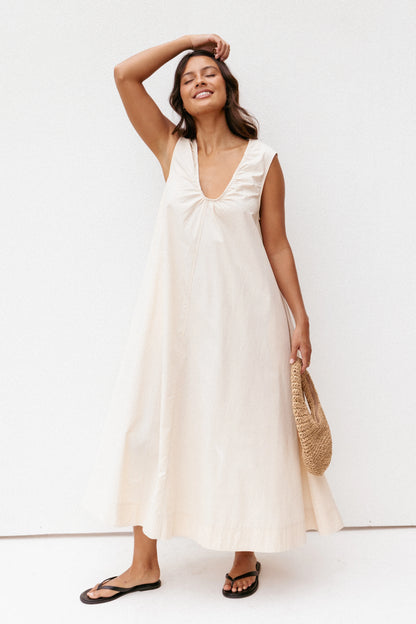 Laurita Maxi Dress Oatmeal