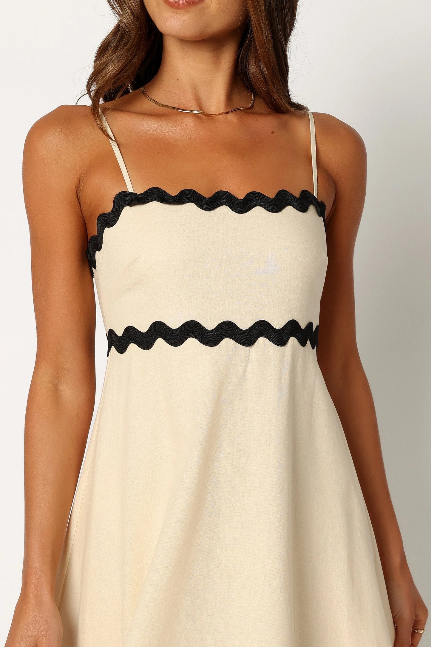 Yana Maxi Dress Cream Black