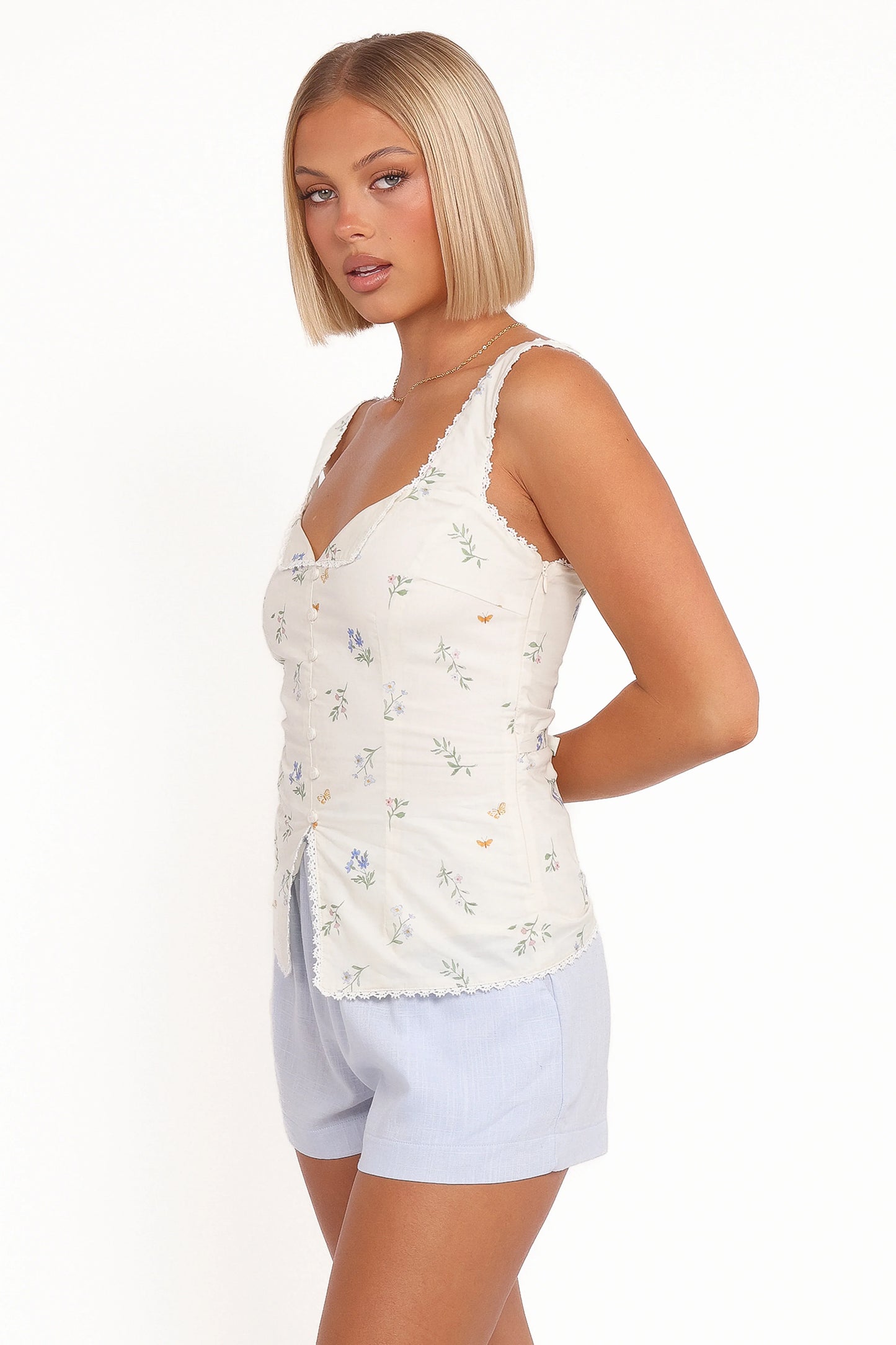 Tallulah Shorts Pale Blue