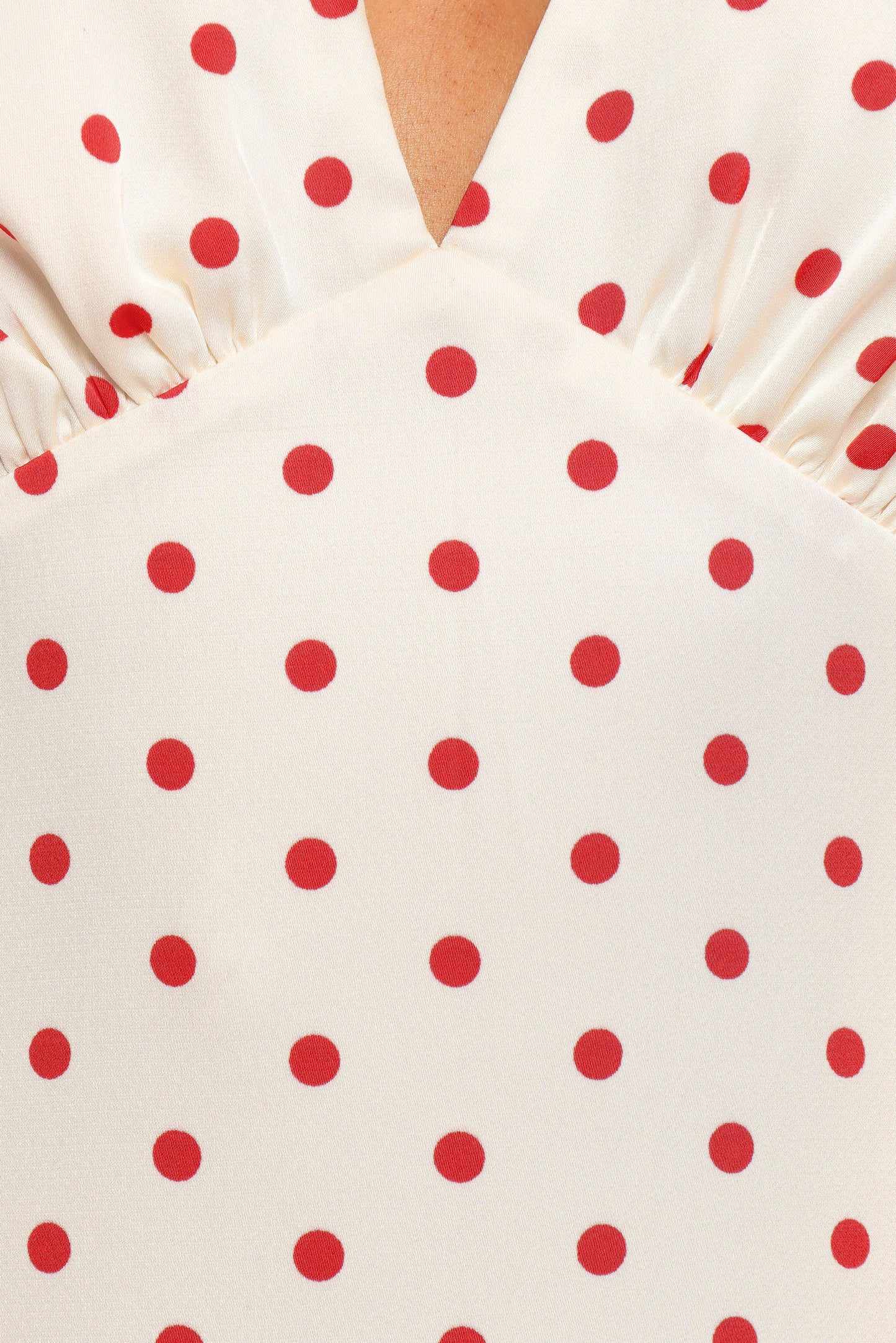 Bette Midi Dress Red Polka Dot