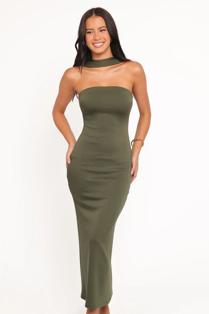 Regan Midi Dress Olive