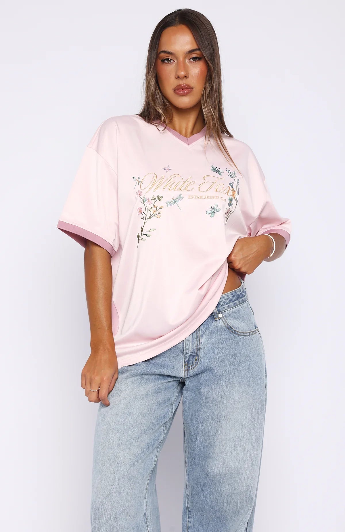 Shes Out Of My League Oversized Jersey Pink