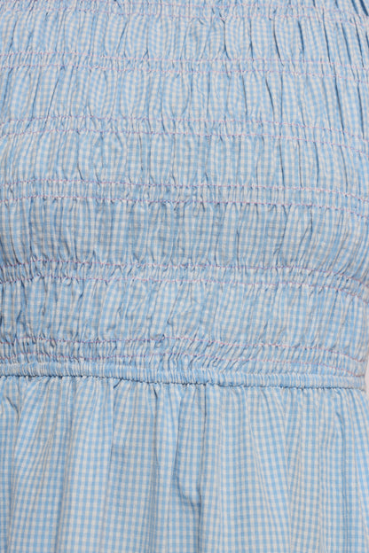 Lanna Maxi Dress Blue Gingham