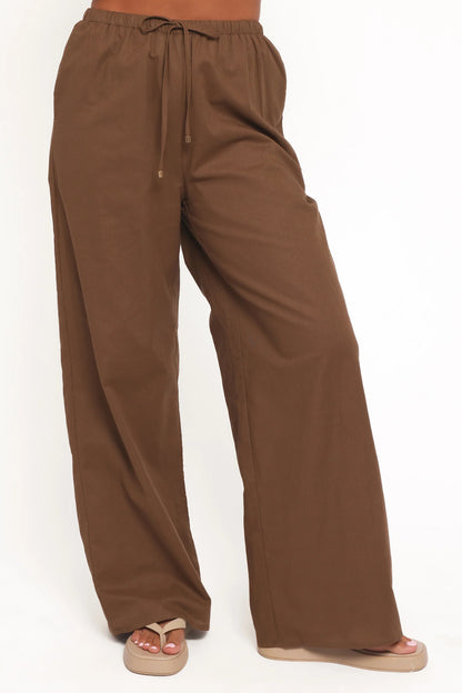 Ember Cotton Pants Brown