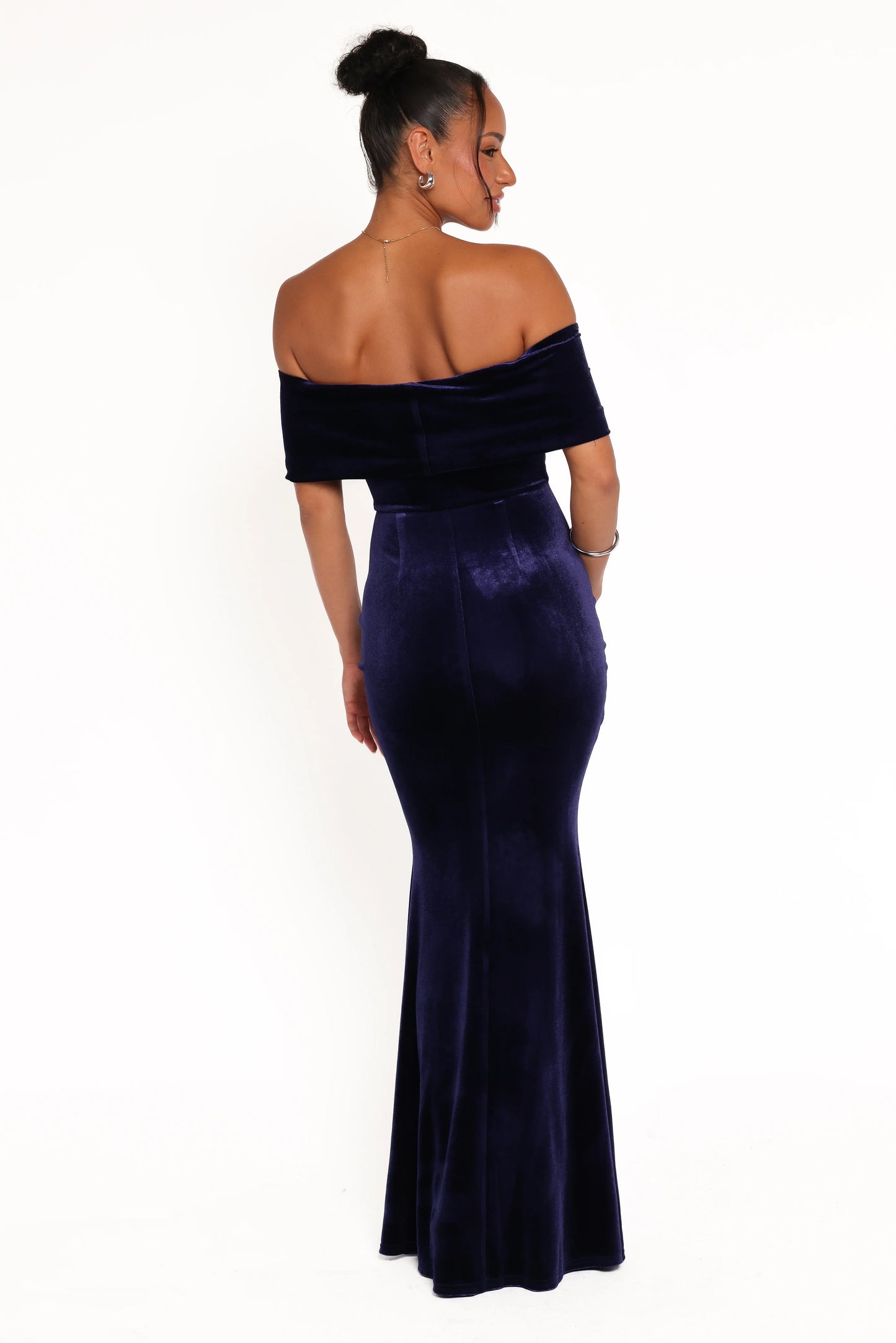 Adair Off Shoulder Maxi Dress Navy