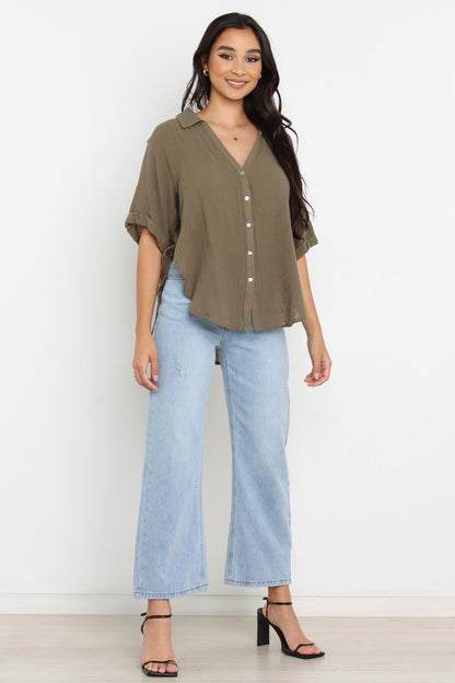 Dion Top Olive