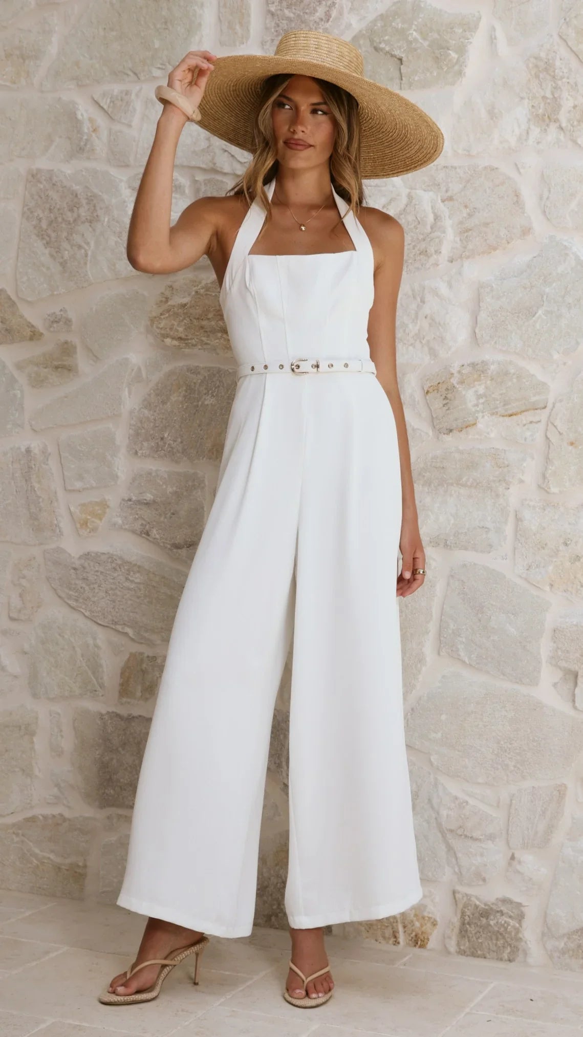 Cleo Jumpsuit White