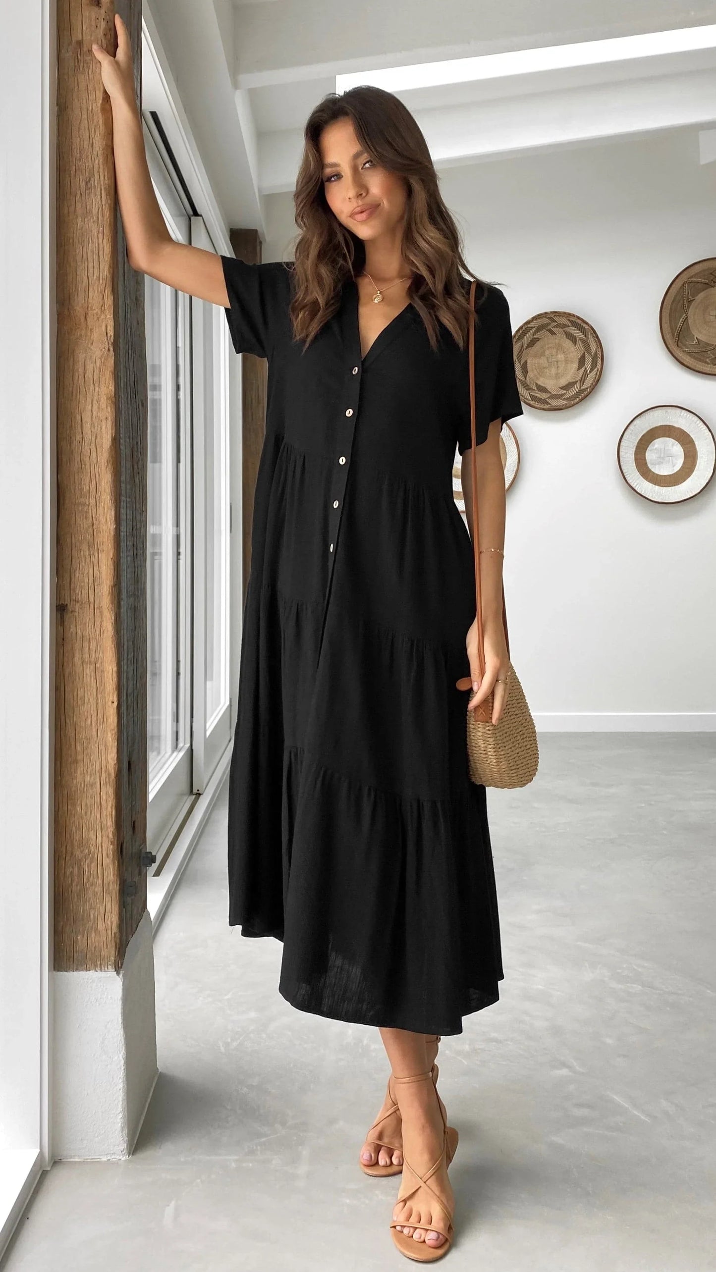 Kimberly Midi Dress Black