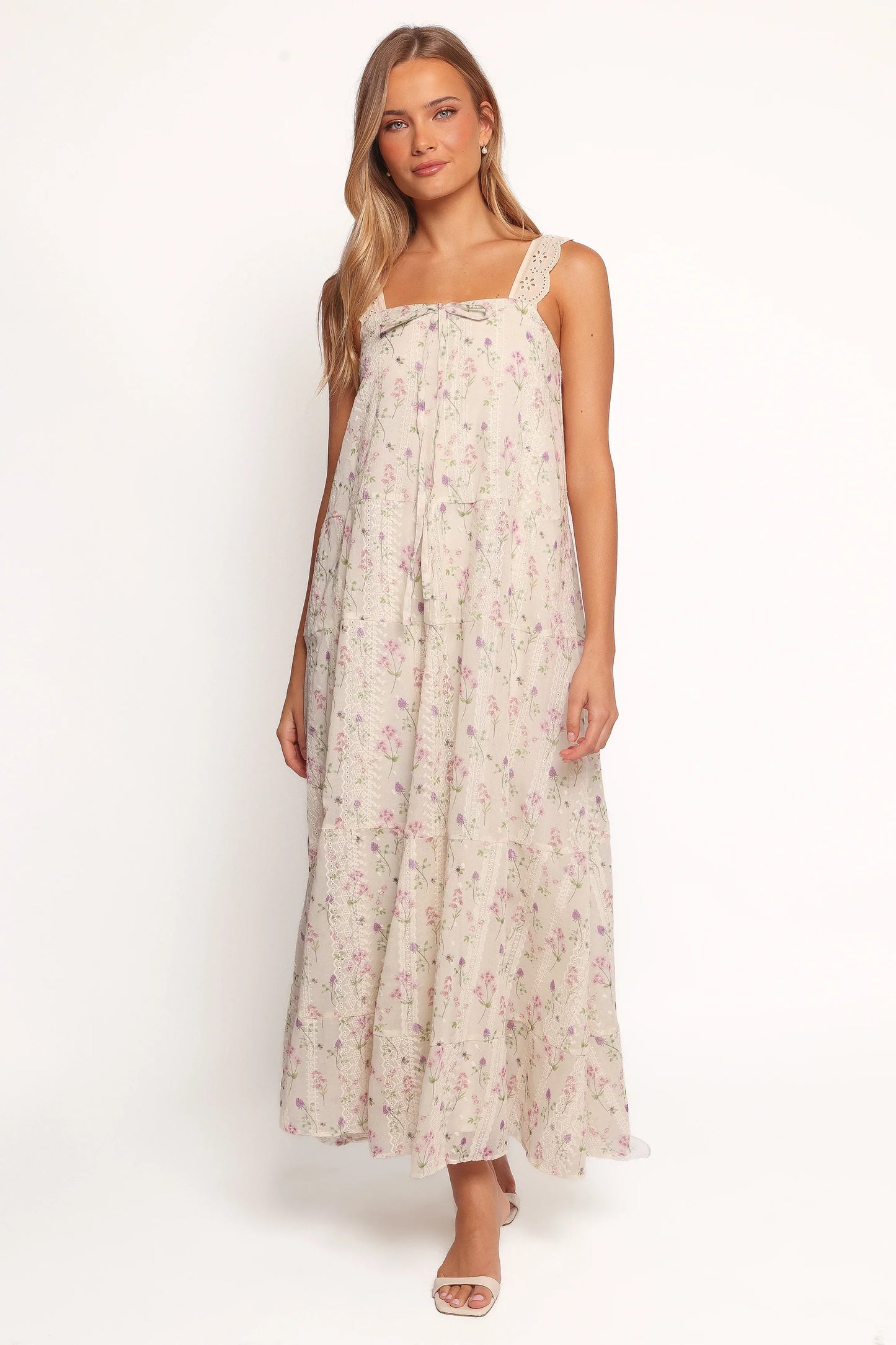 Caroline Maxi Dress Pink Floral