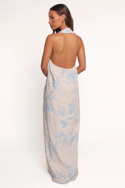 Naida Maxi Dress Blue Soleil