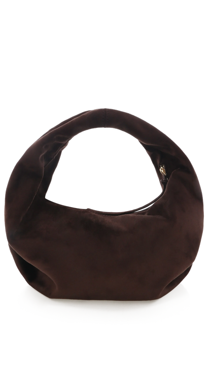 Renee Shoulder Bag Chocolate Suede