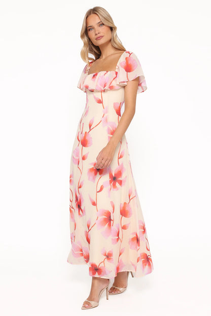 Kamie Maxi Dress Pink Floral
