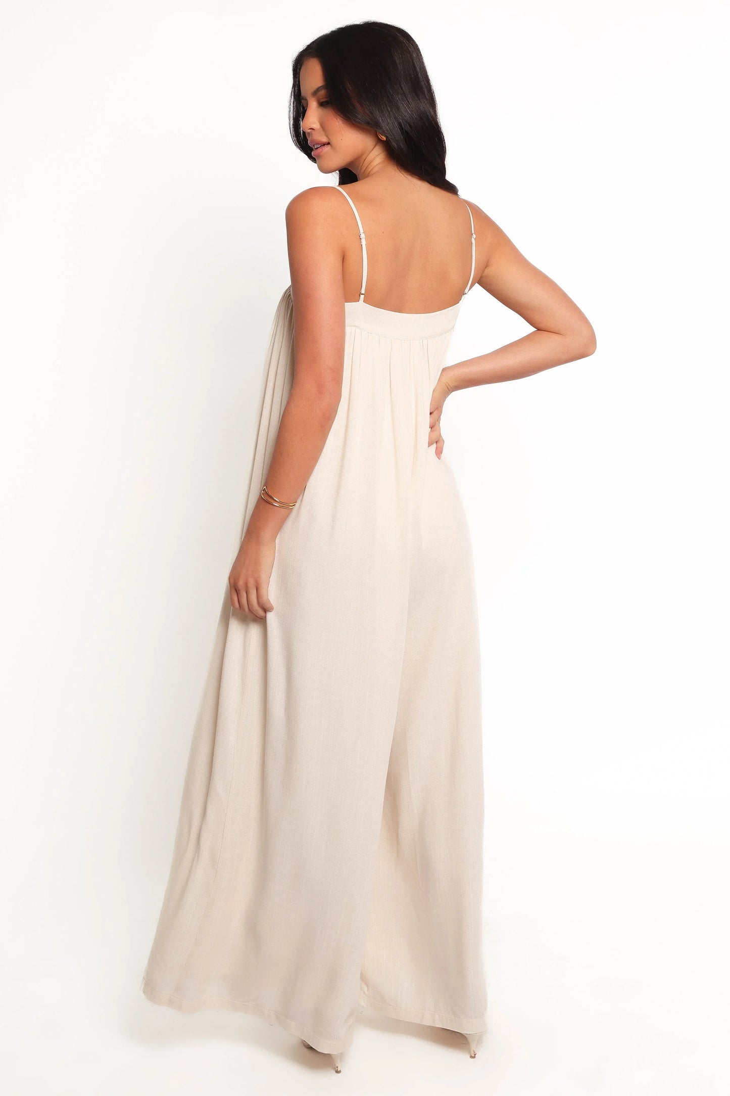 Abegail Flowy Jumpsuit Cream