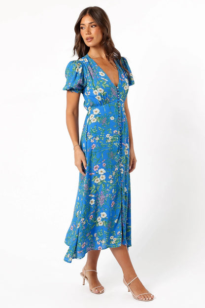 Brax Floral Dress Blue Ivy
