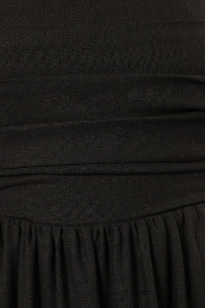 Kayt Strapless Dress Black