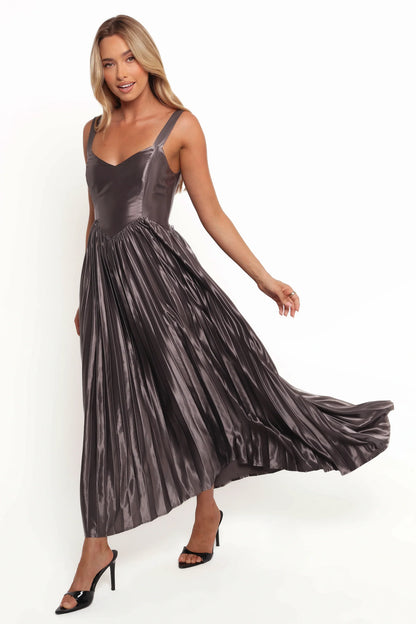 Camala Maxi Dress Grey Silver