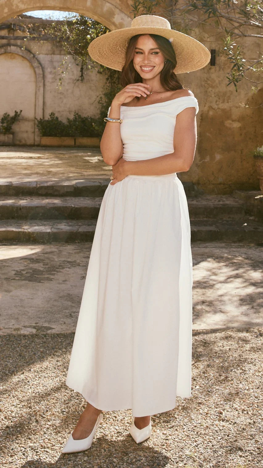 Immy Midi Dress White
