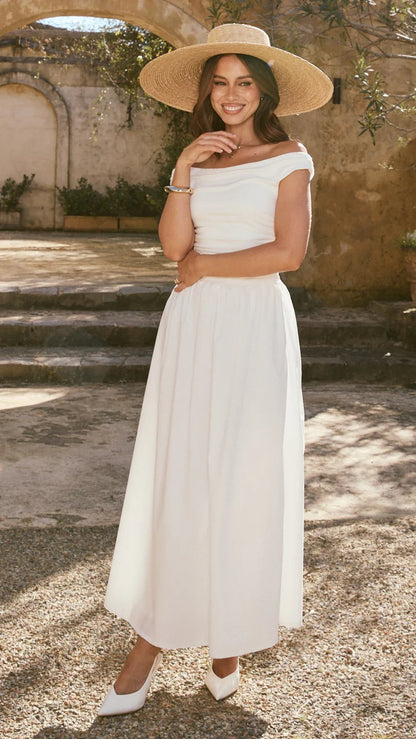 Immy Midi Dress White